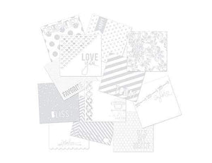 Scrapbooking  Make Pretty Stuff 6x6 Inch Colour Magic Resist Papers Heidi Swapp