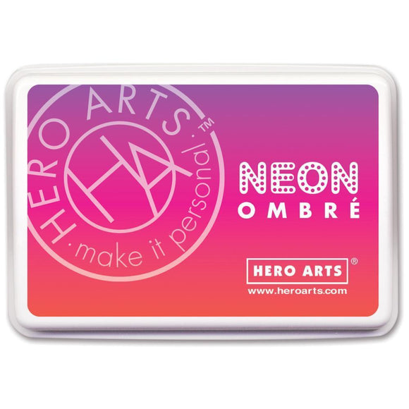 Scrapbooking  Hero Arts Neon Ombre Red to Purple Ink Pad Paper Collections 12x12