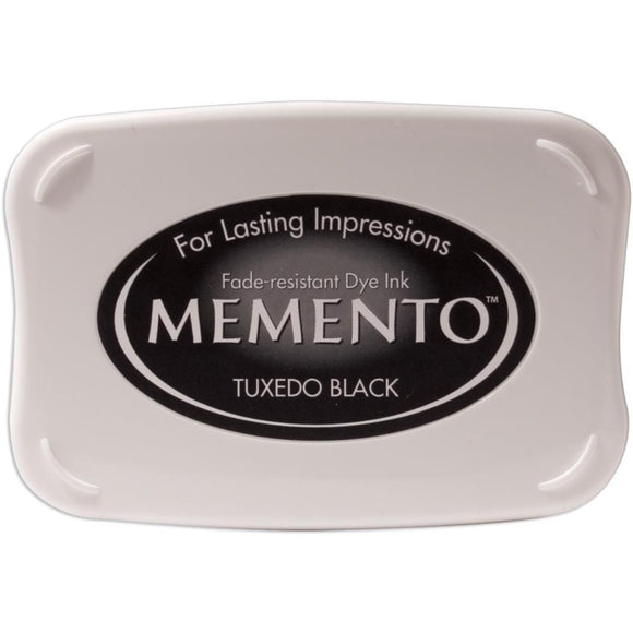Scrapbooking  Memento Dye Ink Pad -Tuxedo Black Paper Collections 12x12
