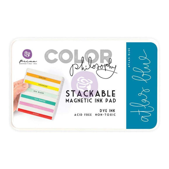 Scrapbooking  Prima Marketing Color Philosophy Dye Ink Pad - Atlas Blue Paper Collections 12x12
