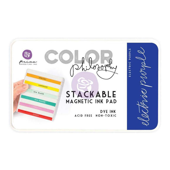 Scrapbooking  Prima Marketing Color Philosophy Dye Ink Pad - Electric Purple Paper Collections 12x12