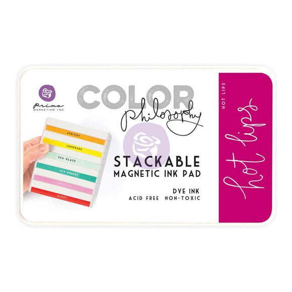 Scrapbooking  Prima Marketing Color Philosophy Dye Ink Pad - Hot Lips Paper Collections 12x12