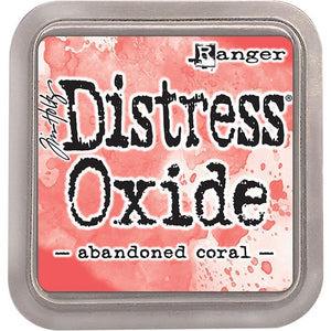 Scrapbooking  Tim Holtz Distress Oxides Ink Pad - Abandoned Coral Paper Collections 12x12
