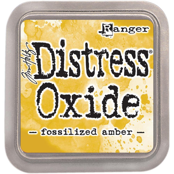 Scrapbooking  Tim Holtz Distress Oxides Ink Pad - Fossilized Amber Paper Collections 12x12