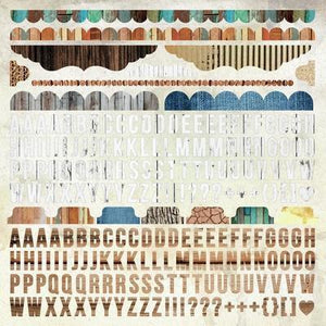 Scrapbooking  Basecoat 3 Sticker Sheet Kaisercraft