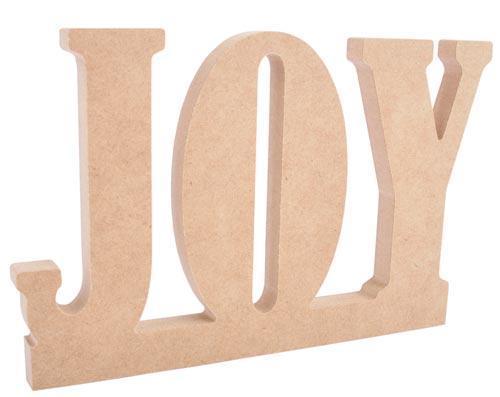 Scrapbooking  Beyond The Page Standing word JOY Kaisercraft