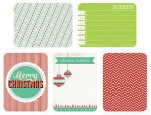 Scrapbooking  Captured Moments Dec 25th Cards 3x4 inch Kaisercraft