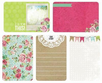 Scrapbooking  Captured Moments Lifes Treasures 4x6 inch Cards Kaisercraft