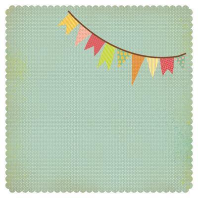 Scrapbooking  Kaisercraft Save the Date BUNTING Die Cut Kaisercraft