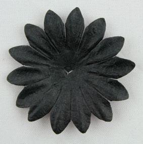 Scrapbooking  Tara Black 4cm Flowers Kaisercraft