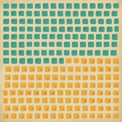 Scrapbooking  Technologic Keyboard Sticker Sheet Kaisercraft