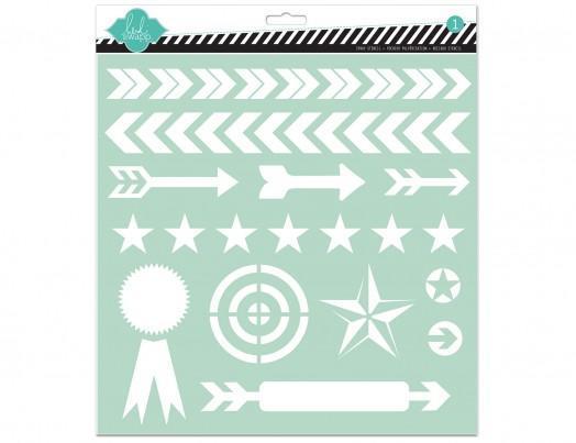 Scrapbooking  Heidi Swapp Arrows Template 12x12 inch Masks and Templates