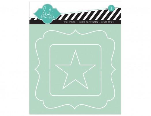 Scrapbooking  Heidi Swapp Nested StarTemplate 6x6 inch Masks and Templates