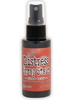 Scrapbooking  Distress Stain Spray Fired Brick Paper Collections 12x12