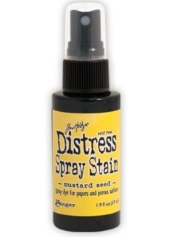 Scrapbooking  Distress Stain Spray Mustard Seed Paper Collections 12x12