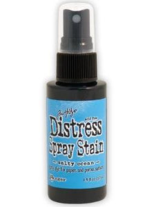 Scrapbooking  Distress Stain Spray Salty Ocean Paper Collections 12x12
