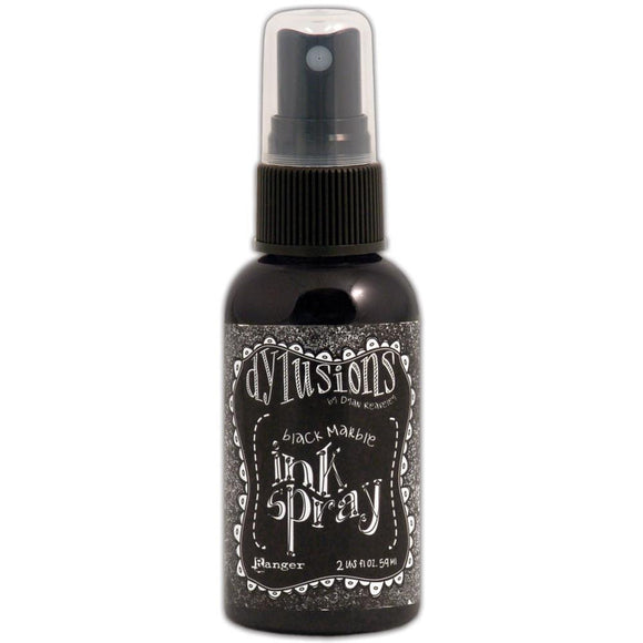 Scrapbooking  Dylusions By Dyan Reaveley Ink Spray 2oz - Black Marble Paper Collections 12x12