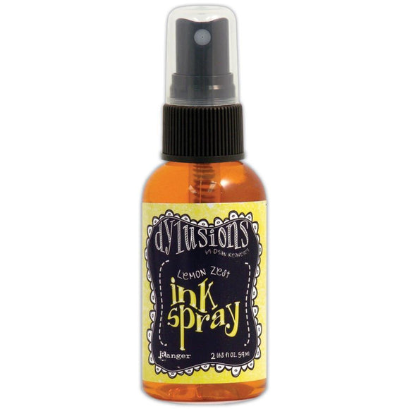 Scrapbooking  Dylusions By Dyan Reaveley Ink Spray 2oz - Lemon Zest Paper Collections 12x12