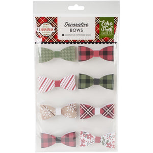 Scrapbooking  A Perfect Christmas Decorative Bows 8/Pkg Paper Collections 12x12