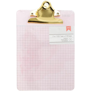 Scrapbooking  AC Mini Clipboard 5"X7" Vintage Ledger Paper Collections 12x12