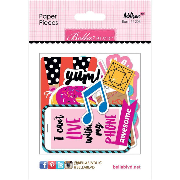 Scrapbooking  Addison Paper Pieces Cardstock Die Cuts Paper Collections 12x12