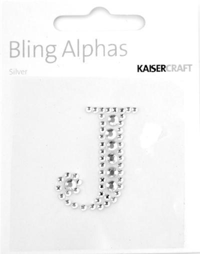 Scrapbooking  Alpha Silver Rhinestone  J Paper Collections 12x12