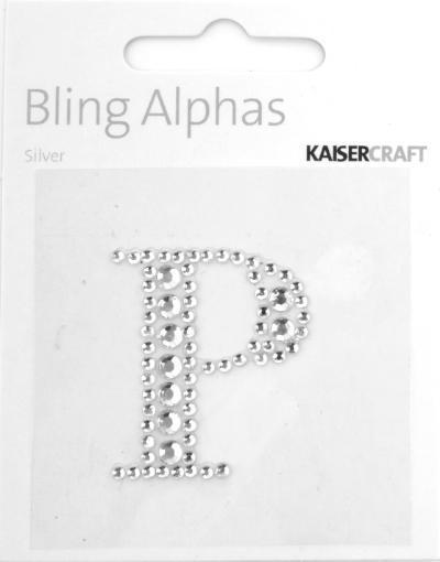 Scrapbooking  Alpha Silver Rhinestone  P Paper Collections 12x12