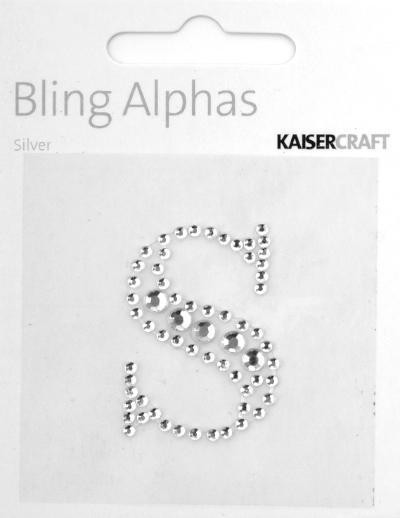 Scrapbooking  Alpha Silver Rhinestone  S Paper Collections 12x12