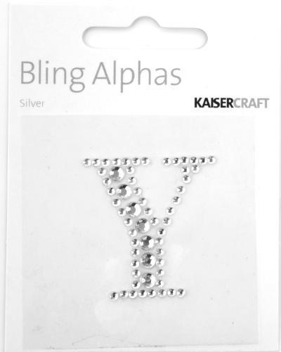Scrapbooking  Alpha Silver Rhinestone  Y Paper Collections 12x12
