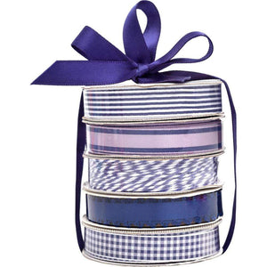 Scrapbooking  American Crafts Premium Ribbon & Twine 5-Packs - Navy Paper Collections 12x12