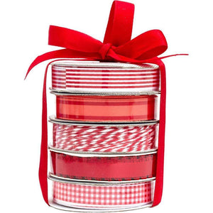 Scrapbooking  American Crafts Premium Ribbon & Twine 5-Packs - Red Paper Collections 12x12