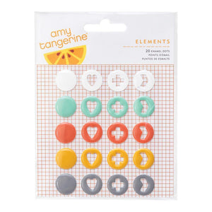 Scrapbooking  Amy Tan Stitched Enamel Shapes Paper Collections 12x12