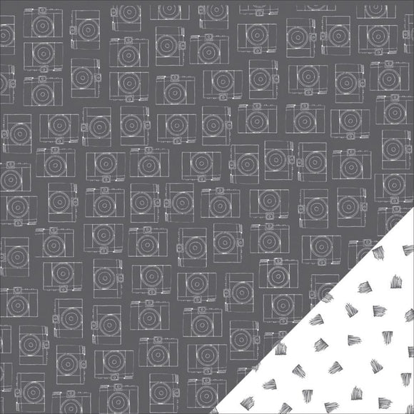 Scrapbooking  Amy Tangerine Stitched Alternate 12x12 Paper Paper Collections 12x12