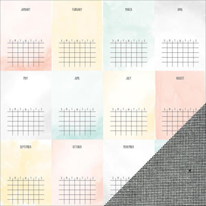 Scrapbooking  Amy Tangerine Stitched Felted 12x12 Paper Paper Collections 12x12