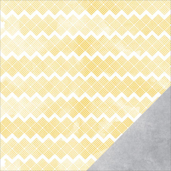 Scrapbooking  Amy Tangerine Stitched Interlock 12x12 Paper Paper Collections 12x12