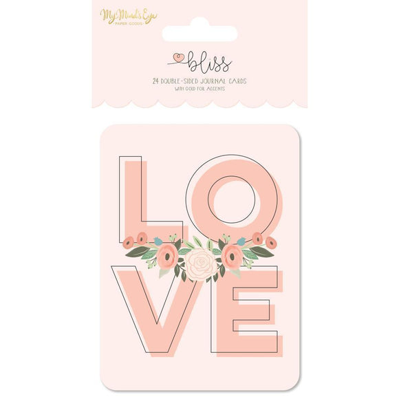 Scrapbooking  Bliss Double-Sided Journal Cards 24/Pkg 3