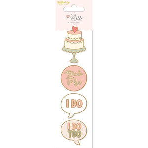 Scrapbooking  Bliss Enamel Painted Pins 4/Pkg Paper Collections 12x12