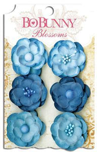 Scrapbooking  Blossoms Denim Blue Pansy Paper Collections 12x12