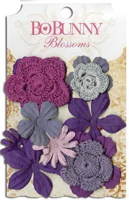 Scrapbooking  Blossoms Plum Purple Bouquet Paper Collections 12x12