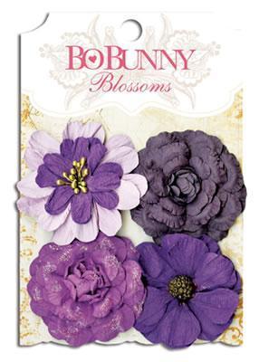 Scrapbooking  Blossoms Plum Purple Zinnia Paper Collections 12x12