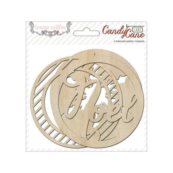Scrapbooking  Candy Cane Lane Wood Ornaments Paper Collections 12x12