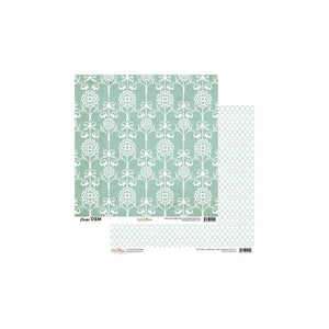 Scrapbooking  Carpe Diem Brocade Hearts Paper 12x12 Paper Collections 12x12