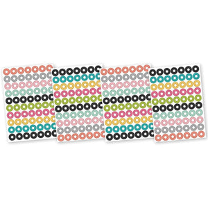 Scrapbooking  Carpe Diem Hole Reinforcer Stickers 4"X6" 8/Pkg Paper Collections 12x12