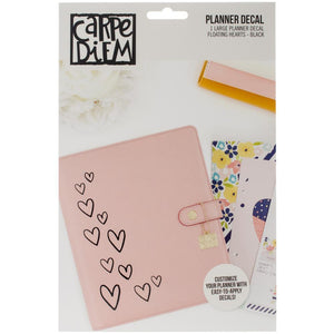Scrapbooking  Carpe Diem Large Planner Decals Floating Hearts Paper Collections 12x12