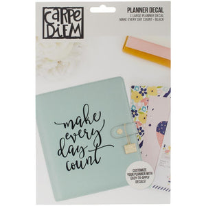 Scrapbooking  Carpe Diem Large Planner Decals Make Every Day Count Paper Collections 12x12