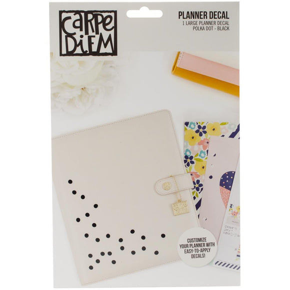 Scrapbooking  Carpe Diem Large Planner Decals Polkadot Paper Collections 12x12