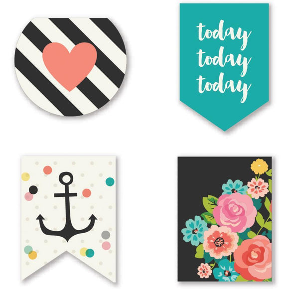 Scrapbooking  Carpe Diem Magnetic Page Markers 4/Pkg Paper Collections 12x12