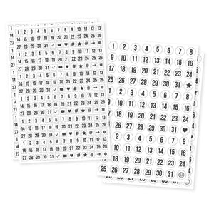 Scrapbooking  Carpe Diem Planner Essentials Clear Number Stickers Paper Collections 12x12