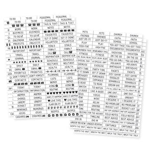 Scrapbooking  Carpe Diem Planner Essentials Clear Stickers Paper Collections 12x12