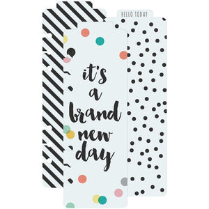 Scrapbooking  Carpe Diem Plastic Bookmarks 3/Pkg Paper Collections 12x12